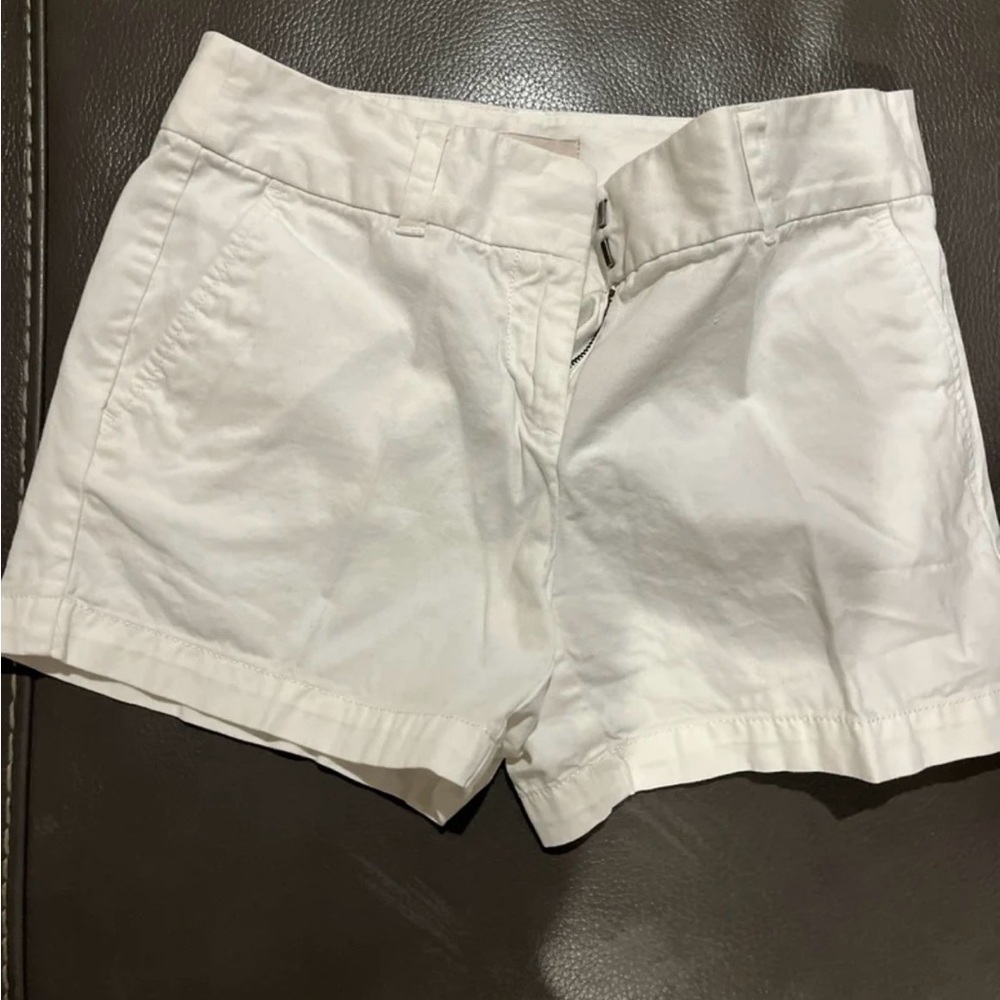 LOFT High Waist White Shorts